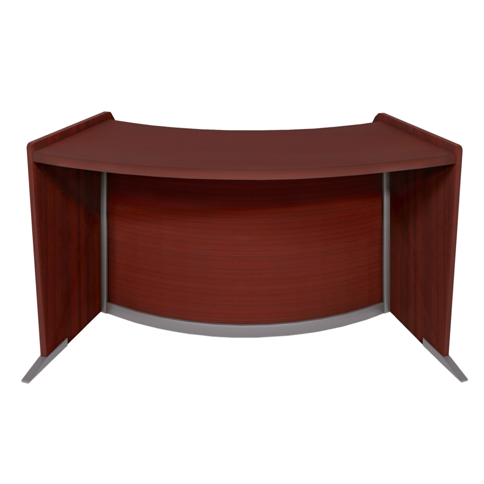 Regency Furniture Marque Curved ADA Compliant Reception Station — Mahogany, 42in. W x 32in. H, Model# 77490MH